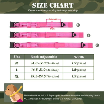 Personalized Tactical Dog Collar Military Nylon Pet Collar Customized Pet Collars With Quick Control Handle for Large Dogs Walk