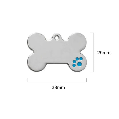 Personalized Engraving Anti-lost Dog ID Tag Identification Customized Pet Name Puppy Collar Dog Cat Bone Tags Pet Supplies